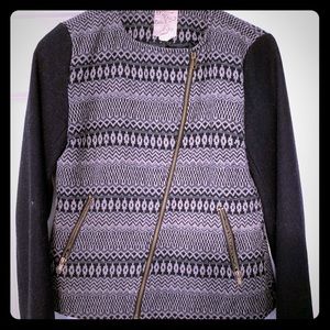 Tulle jacket side zipper